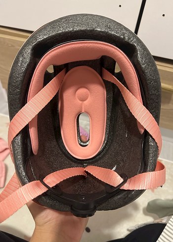 Pembe Pastel Biker Çocuk Kask - Görsel 5