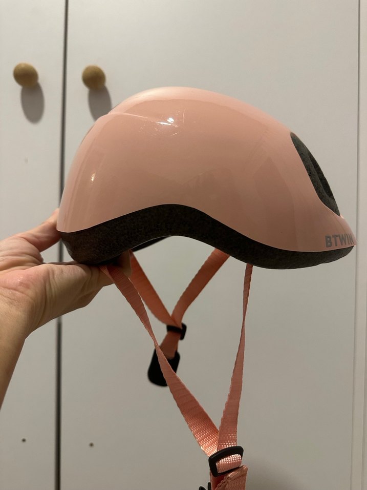 Pembe Pastel Biker Çocuk Kask - Görsel 4