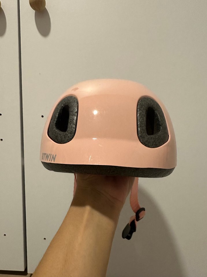 Pembe Pastel Biker Çocuk Kask - Görsel 2