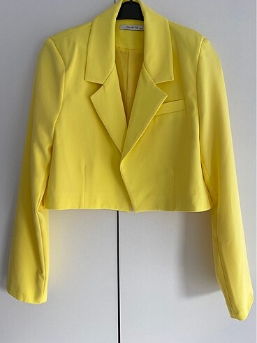 Neon Sarı Blazer