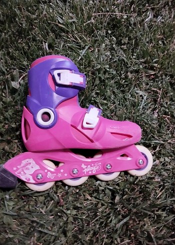 Decathlon Pembe Outdoor Paten Velcro Kayışlı