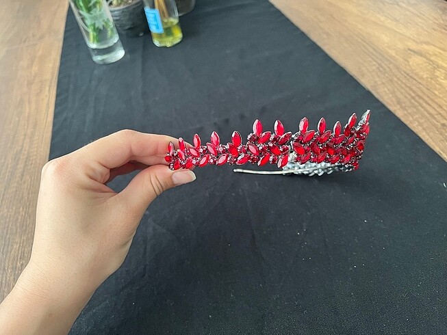 Kırmızı Bordo Kına Tacı - Görsel 3