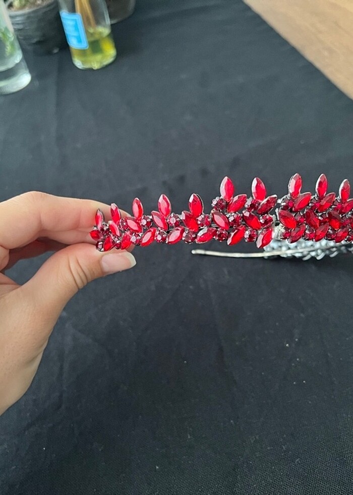 Kırmızı Bordo Kına Tacı - Görsel 3