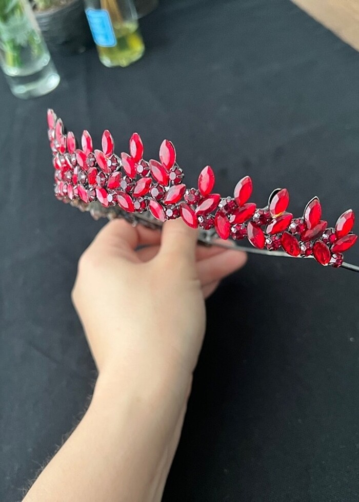 Kırmızı Bordo Kına Tacı - Görsel 4