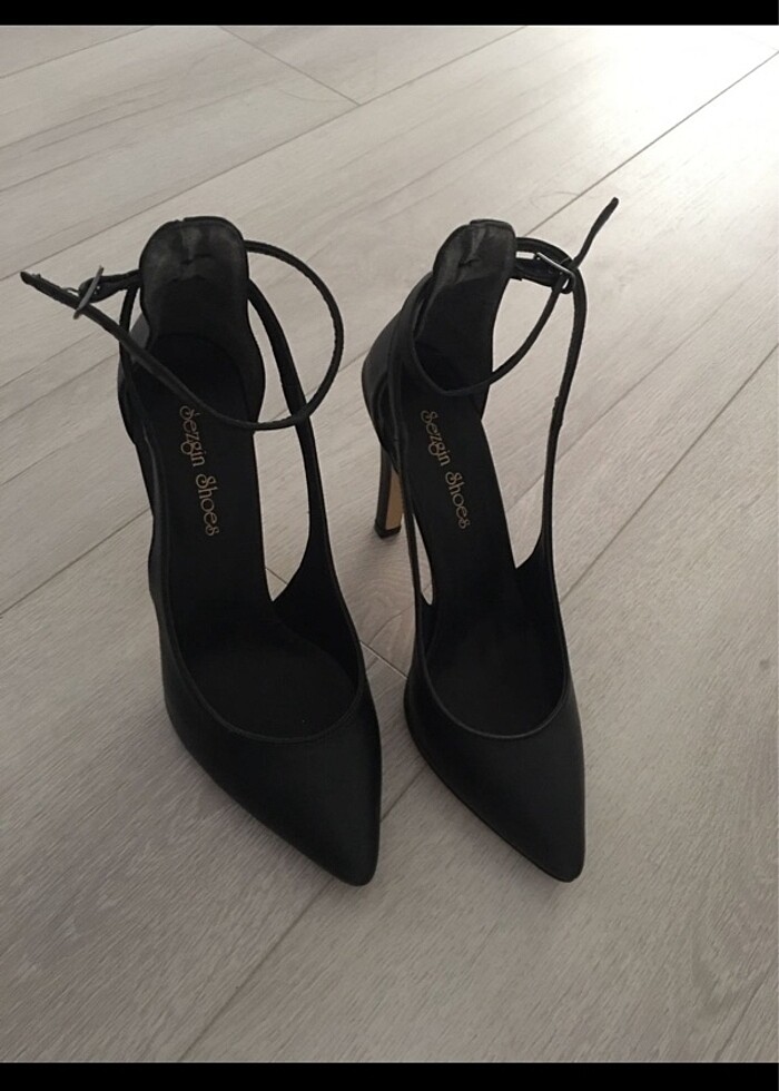 Topuklu Bantlı Stiletto Sletto Sivri Burun - Görsel 2