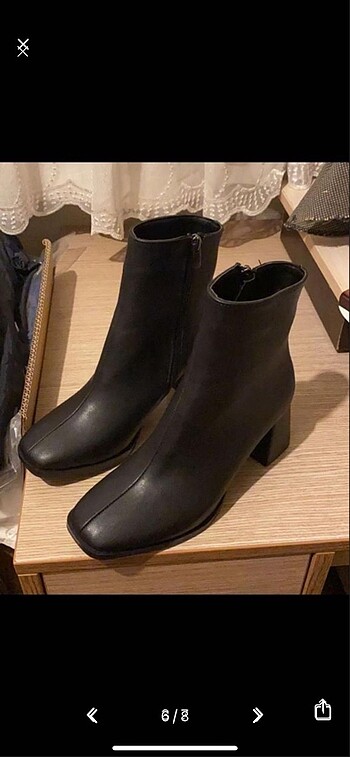 Emoyra Kadın Bilek Topuklu Bot - Görsel 4