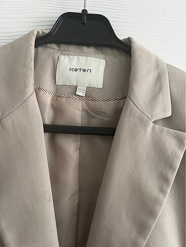 Koton Koton Blazer Ceket Pudra Bej