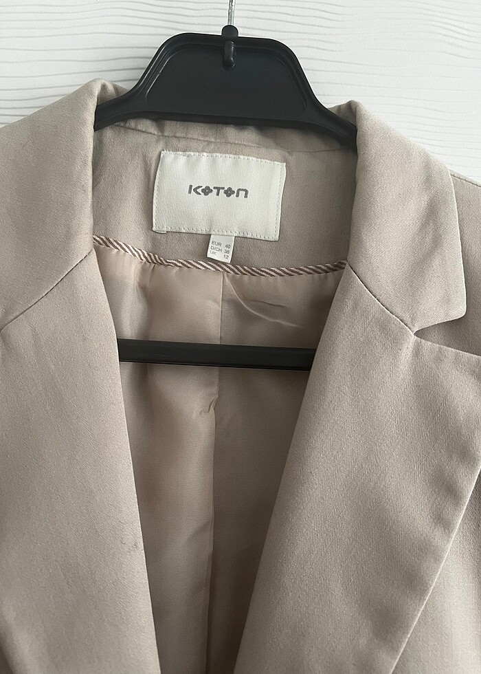 Koton Blazer Ceket Pudra Bej - Görsel 2