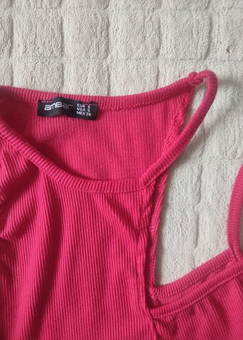 Ambar marka Pembe ve Mavi renk 2 adet Crop bluz fiyatıdır - Görsel 4