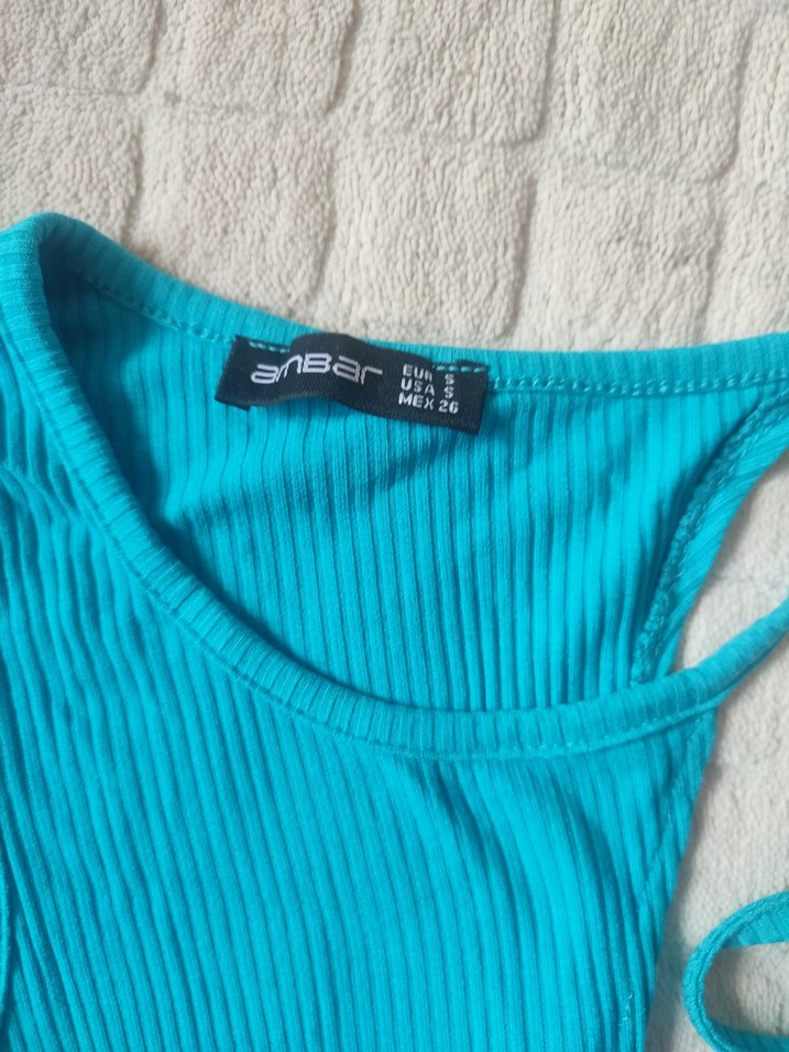 Ambar marka Pembe ve Mavi renk 2 adet Crop bluz fiyatıdır - Görsel 3