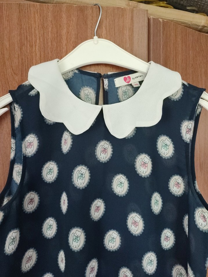 Bluz koton marka kedi temalı - Görsel 4