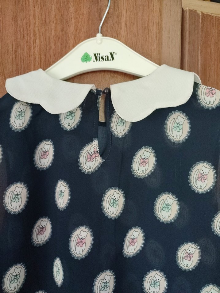 Bluz koton marka kedi temalı - Görsel 5