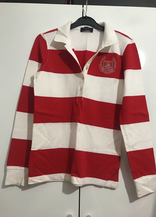 US Polo Assn. kırmızı beyaz polo