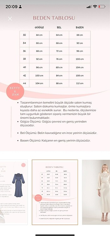 36 Beden Nişan elbisesi ekru