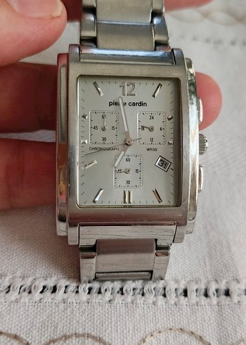 Pierre Cardin Erkek Gri Beyaz Kol Saati