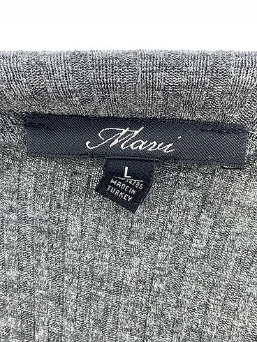 l Beden gri Renk Mavi Jeans Bluz %70 İndirimli.