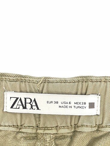 38 Beden haki Renk Zara Jean / Kot %70 İndirimli.