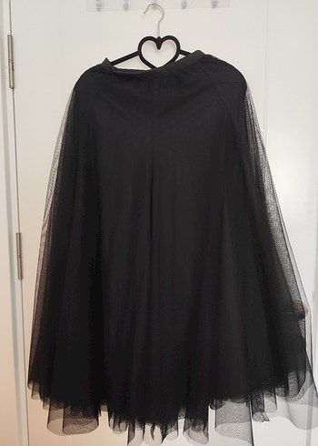 Siyah Drapeli Uzun Gotik Etek - Görsel 2