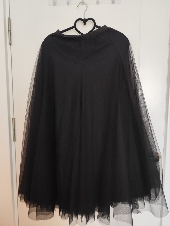 Siyah Drapeli Uzun Gotik Etek - Görsel 2