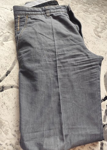Gri Regular Fit Denim Pantolon - Görsel 2