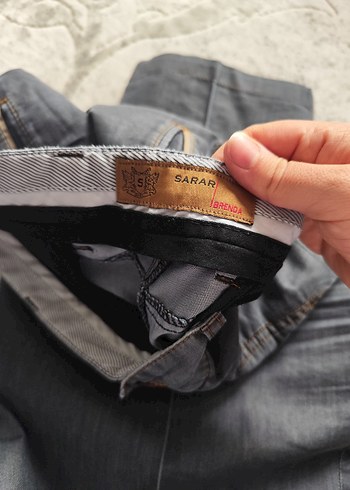 Gri Regular Fit Denim Pantolon - Görsel 3