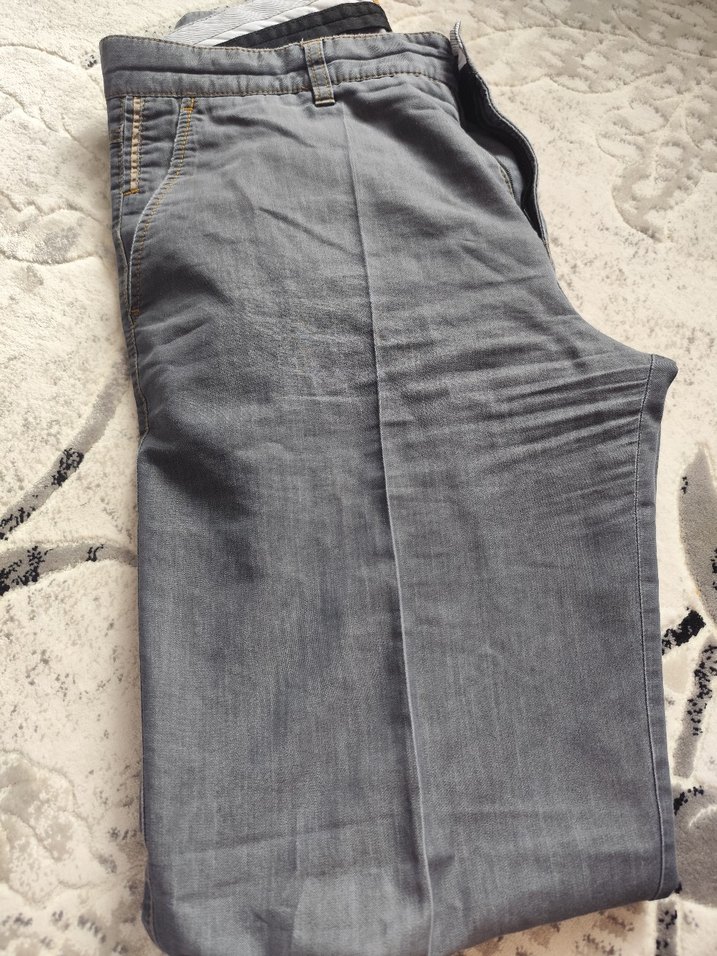 Gri Regular Fit Denim Pantolon - Görsel 2