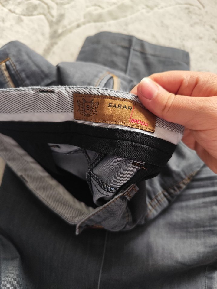 Gri Regular Fit Denim Pantolon - Görsel 3