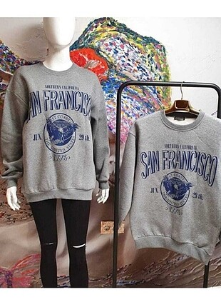 San Francisco gri sweatshirt