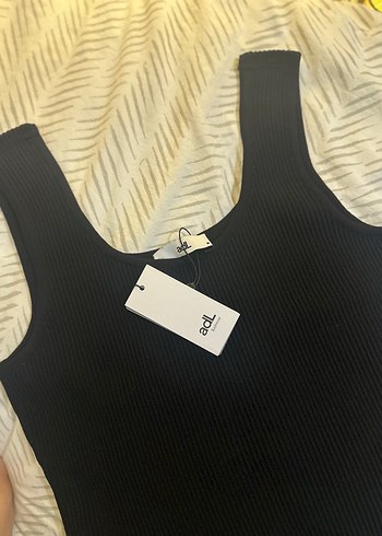 ADL Siyah Kolsuz Fitilli Atlet - Görsel 3