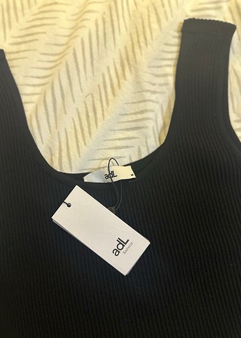 ADL Siyah Kolsuz Fitilli Atlet - Görsel 4