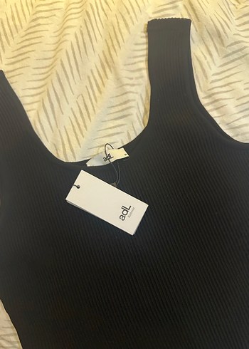 ADL Siyah Kolsuz Fitilli Atlet - Görsel 2