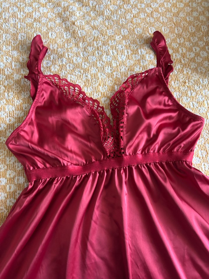 Penti Bordo Midi Kadın Gecelik - Görsel 3