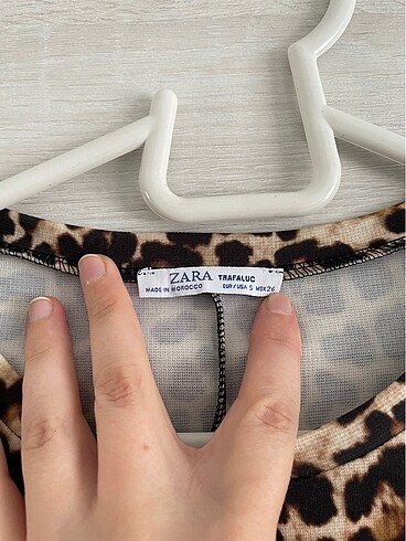 s Beden Zara leopar mini elbise