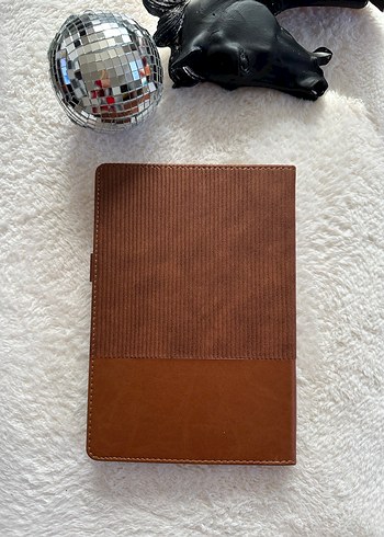 L Model Kahverengi Deri  Kapaklı Defter - Görsel 2