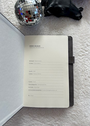 L Model Gri Kapaklı Çizgili Defter - Görsel 3