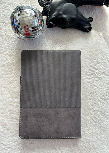 L Model Gri Kapaklı Çizgili Defter - Görsel 2