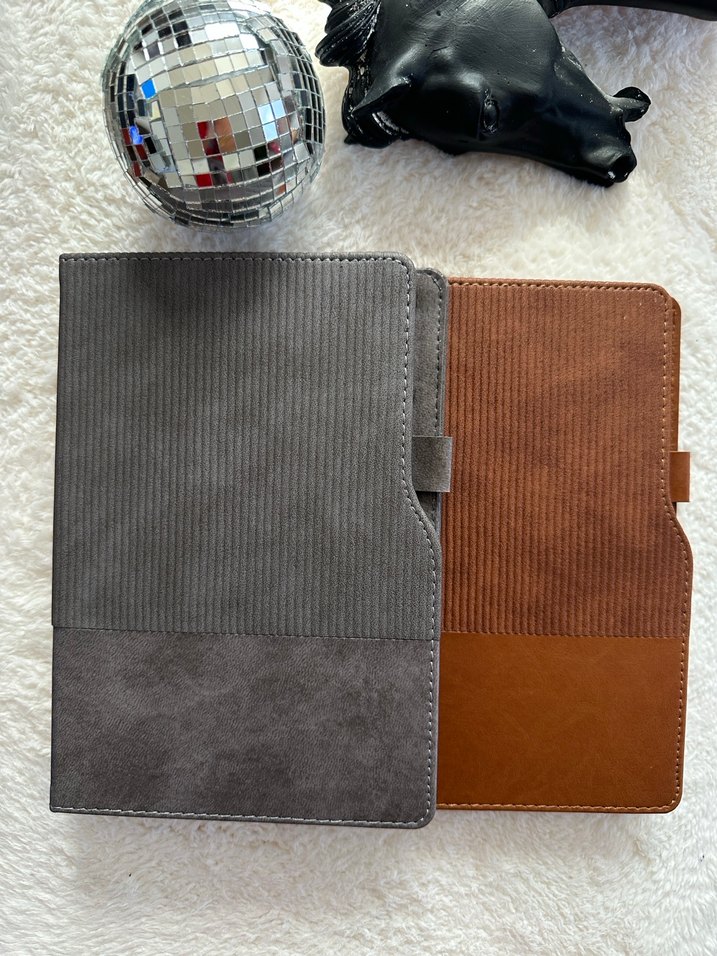 L Model Gri Kapaklı Çizgili Defter - Görsel 5