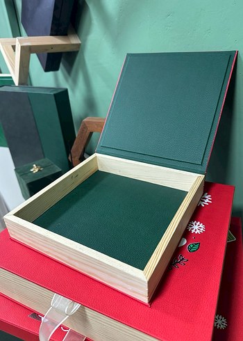 Renkli Yılbaşı Temalı Ahşap Kutu - Görsel 5