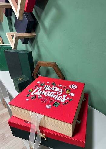 Renkli Yılbaşı Temalı Ahşap Kutu - Görsel 4