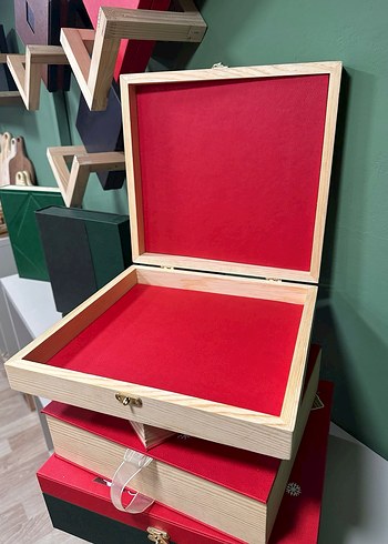 Renkli Yılbaşı Temalı Ahşap Kutu - Görsel 9