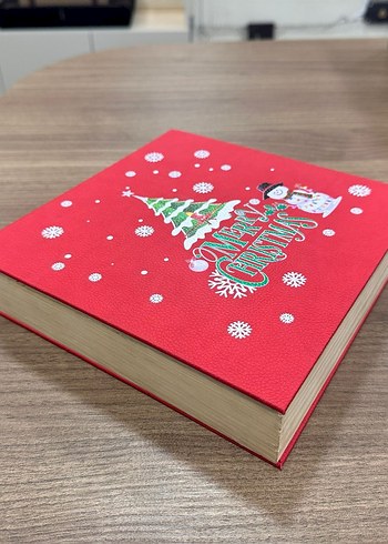 Kırmızı Noel Temalı Ahşap Hediye Kutusu - Görsel 15