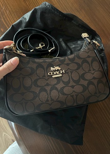 Coach  Kahverengi Deri Çanta - Görsel 5