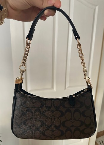 Coach  Kahverengi Deri Çanta - Görsel 2