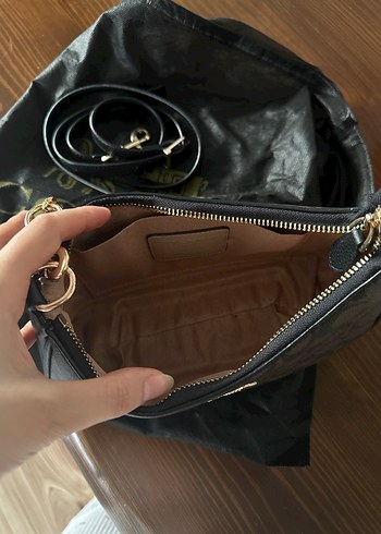 Coach  Kahverengi Deri Çanta - Görsel 4