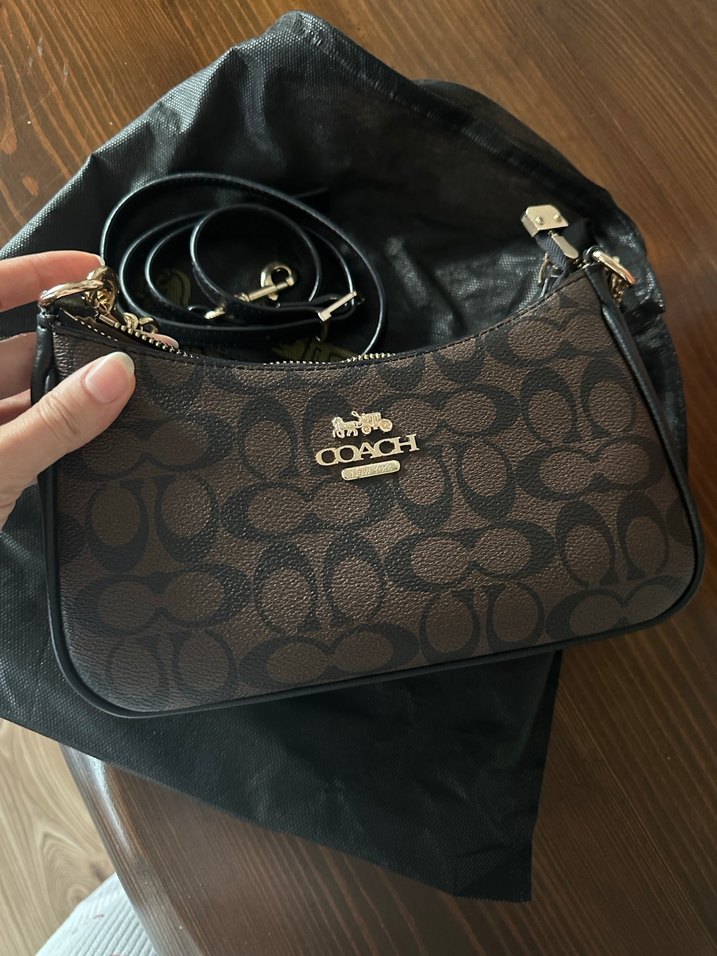 Coach  Kahverengi Deri Çanta - Görsel 5