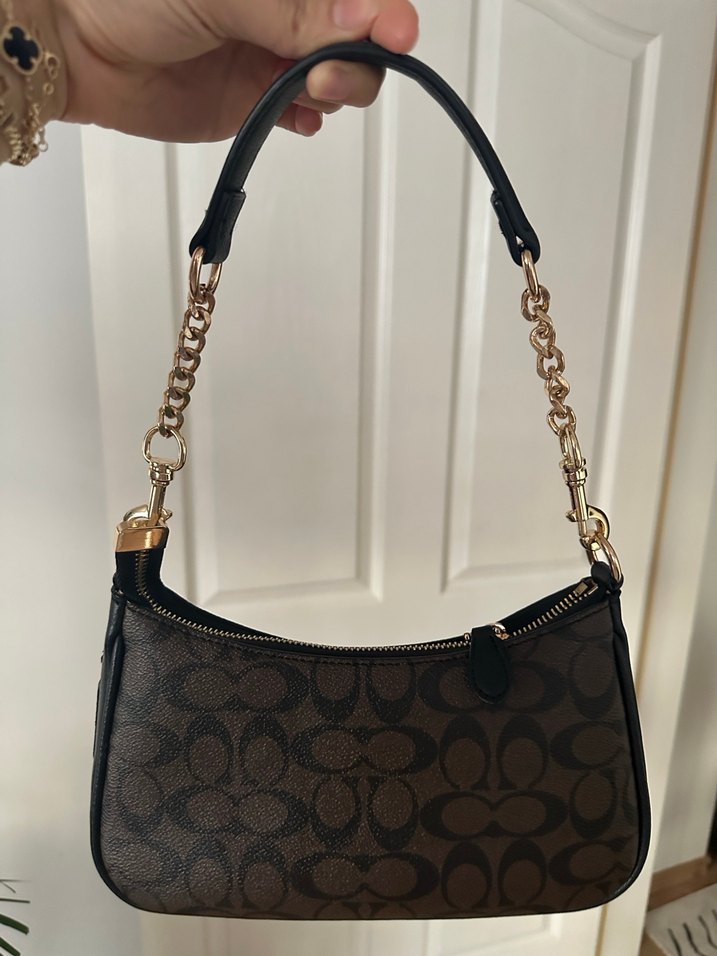 Coach  Kahverengi Deri Çanta - Görsel 2