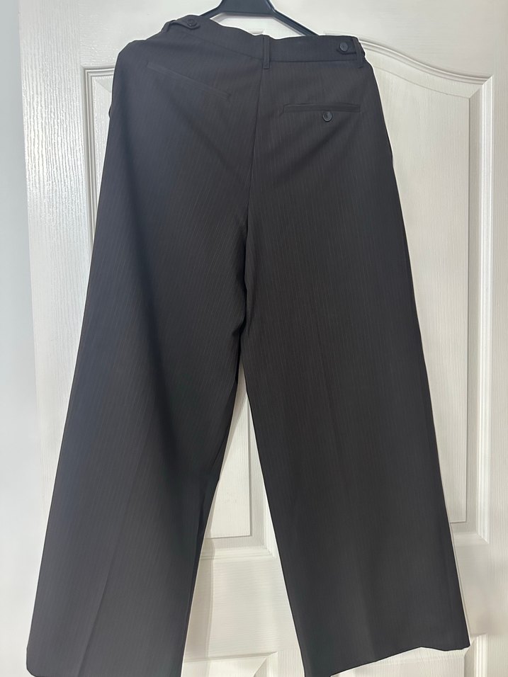 Zara kemer köprülü ince çizgili pantolon - Görsel 5