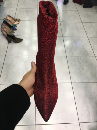 Diğer Kırmızı simli streç çizme