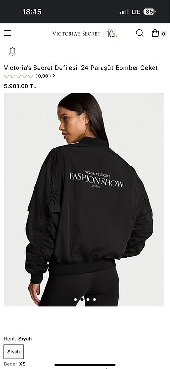 Victoria s Secret Victoria secret paraşüt bomber ceket