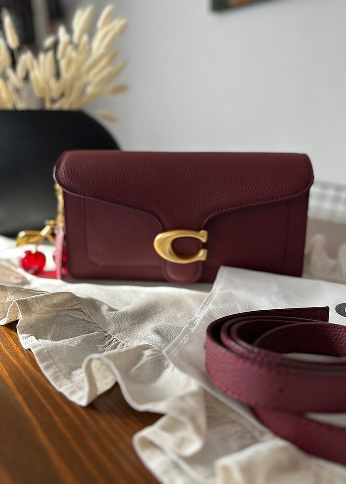 Coach tabby büyük boy askılı çanta - Görsel 3